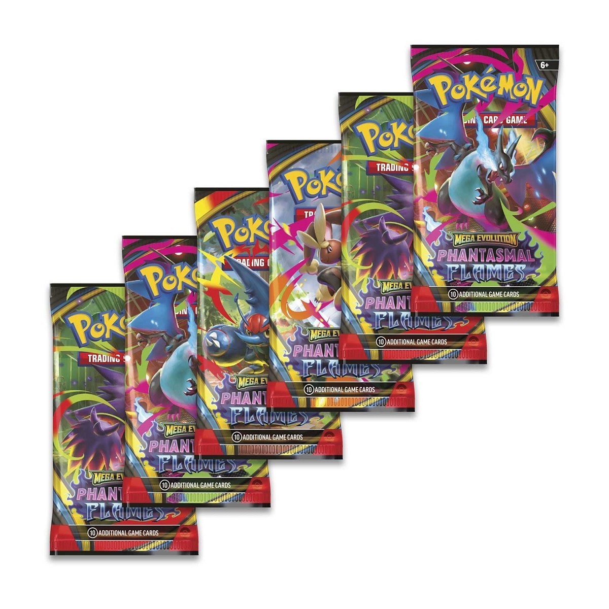 [Pre Orden] Mega Evolution-Phantasmal Flames Booster Bundle (6 Packs)