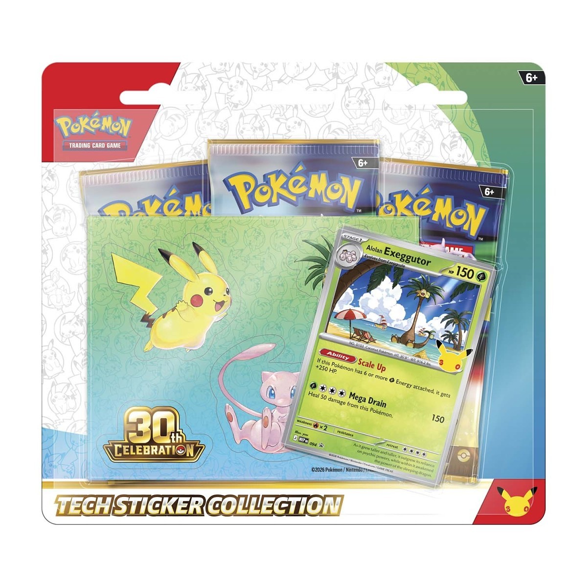 [Pre Orden] 30th Celebration Tech Sticker Collection (Alolan Exeggutor)