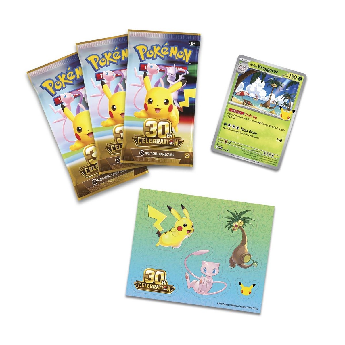 [Pre Orden] 30th Celebration Tech Sticker Collection (Alolan Exeggutor)