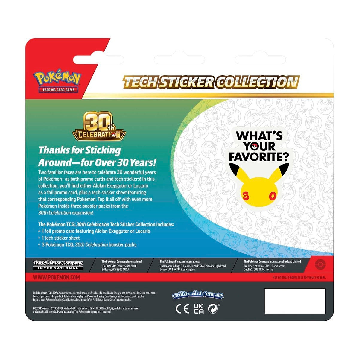 [Pre Orden] 30th Celebration Tech Sticker Collection (Alolan Exeggutor)