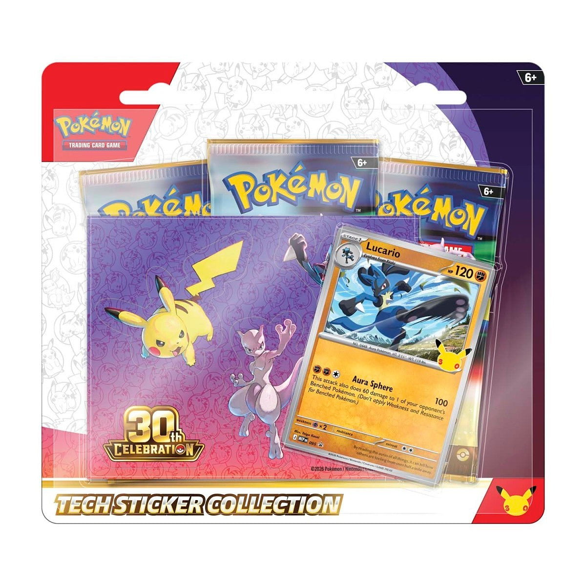[Pre Orden] 30th Celebration Tech Sticker Collection (Lucario)