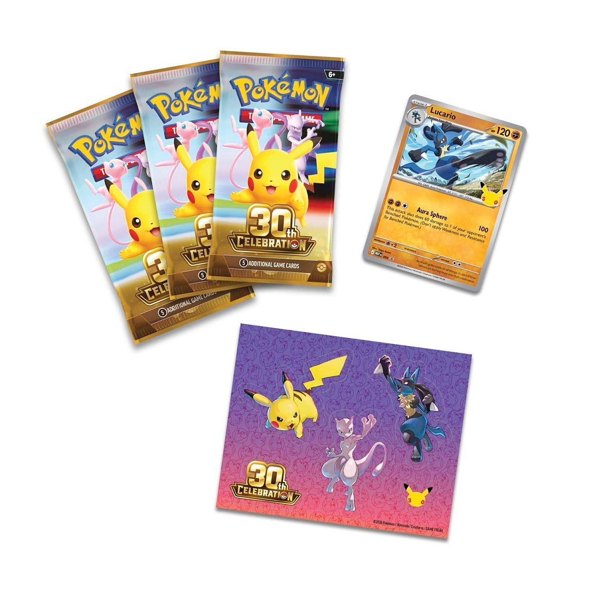 [Pre Orden] 30th Celebration Tech Sticker Collection (Lucario)