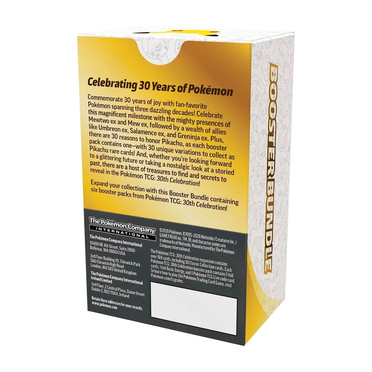 [Pre Orden] Pokémon TCG: 30th Celebration Booster Bundle (6 Packs)