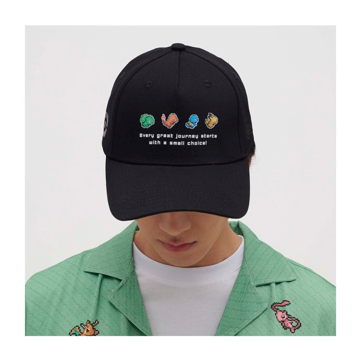 Pokémon × Dolly Noire: Pixel Kanto First Partner Pokémon Dad Hat (One Size-Adult)