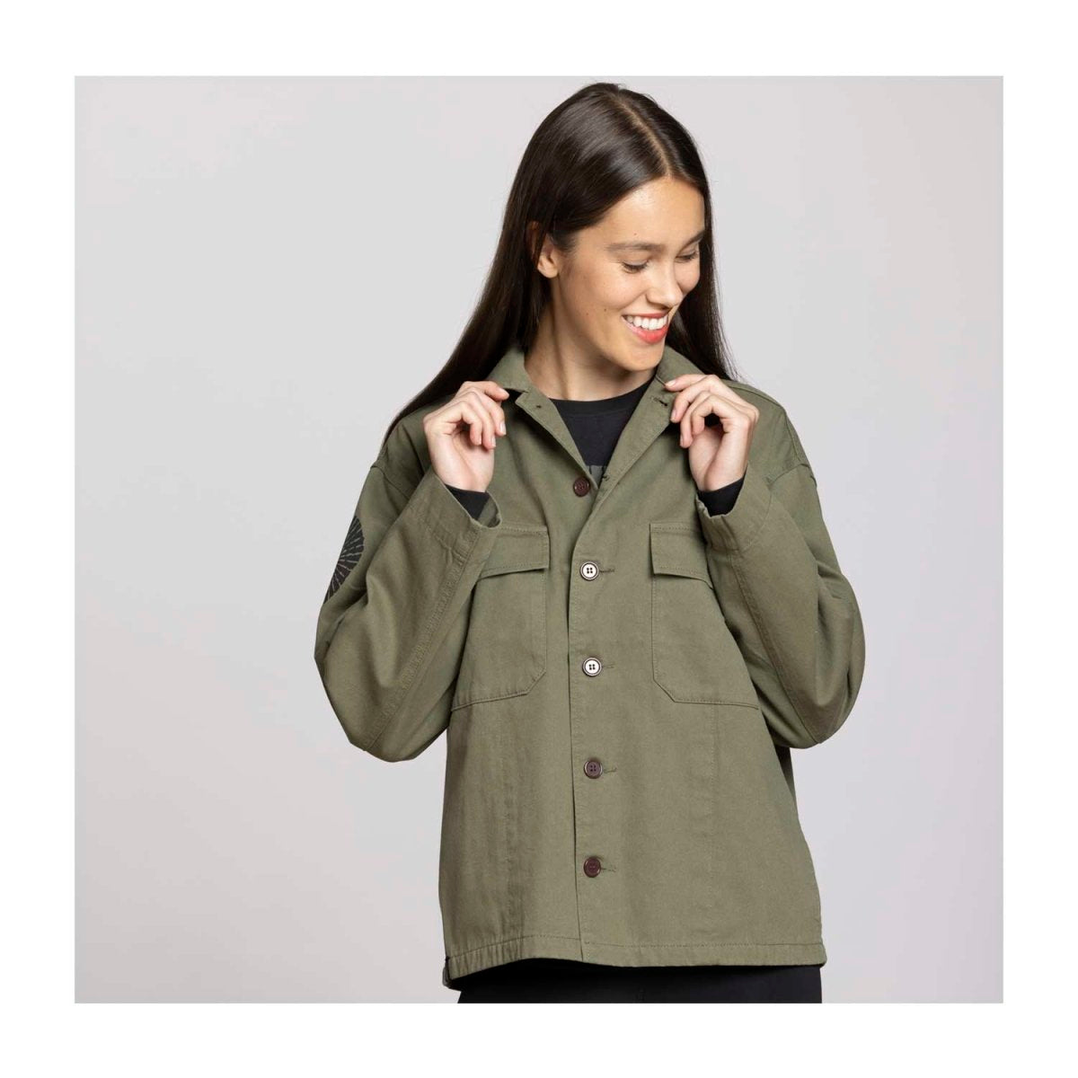 Jacket Verde de Otoño - Mujer