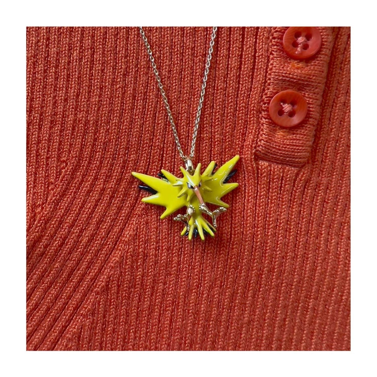 Collar con Dije de Plata de Ley de Zapdos