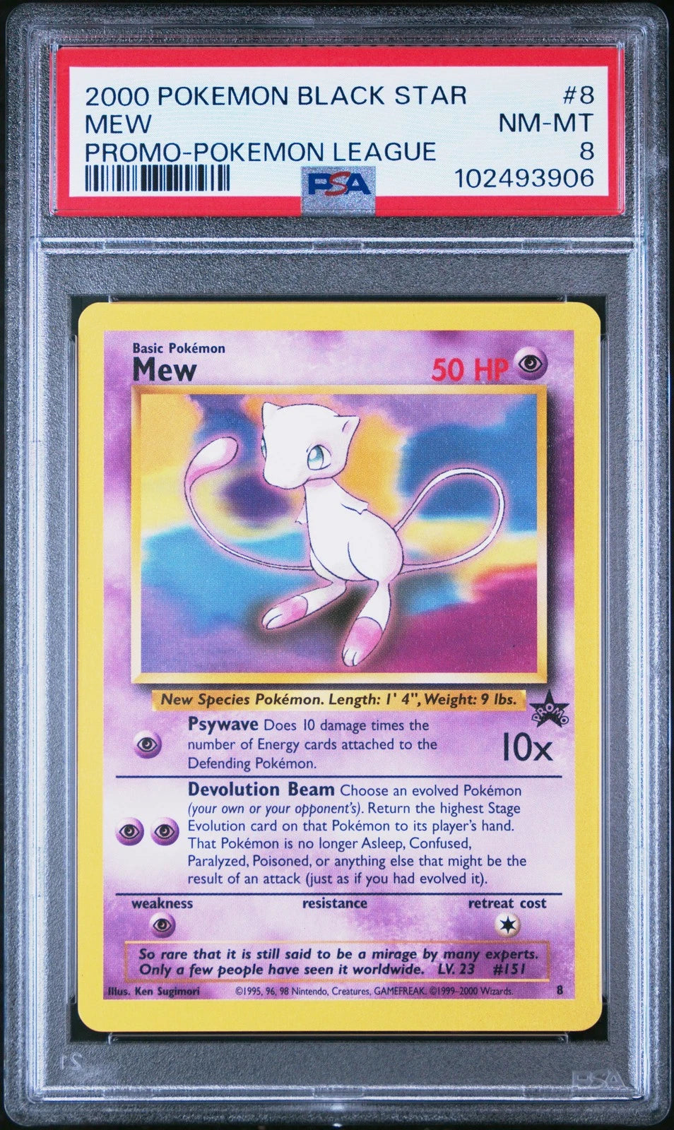 Mew #8 PSA 8 NM-MT