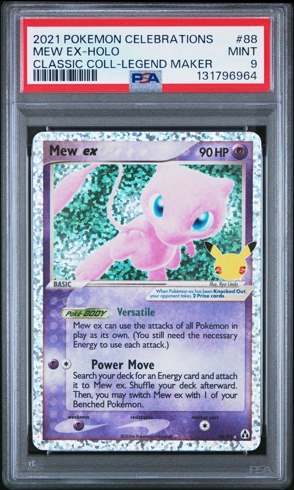 Mew ex Holo #88 PSA 9 MINT